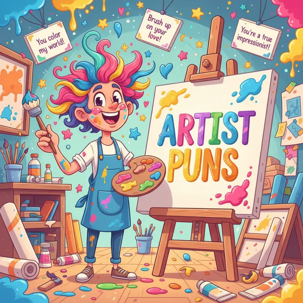 artist puns