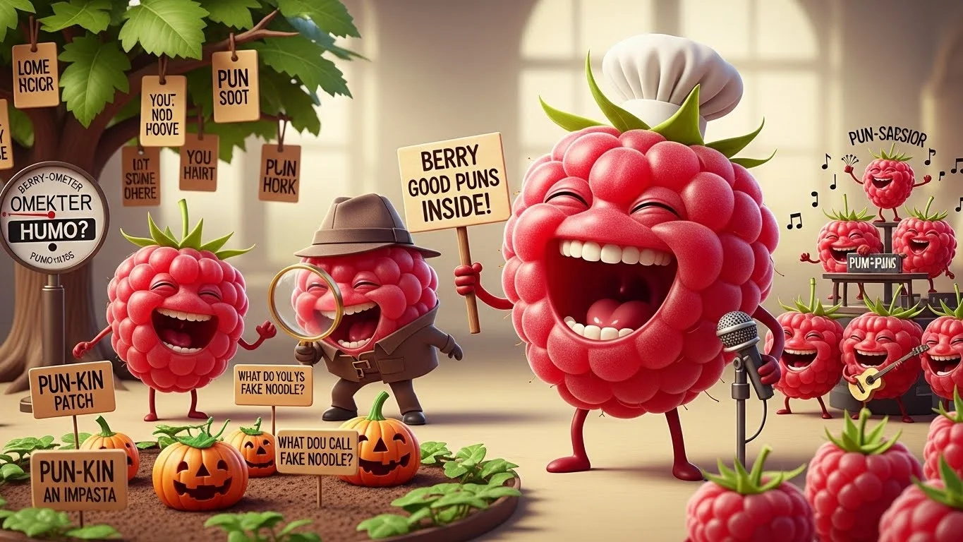 raspberry puns