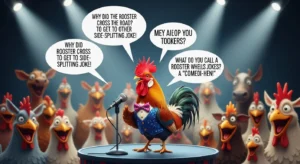 cluckin’ funny rooster puns