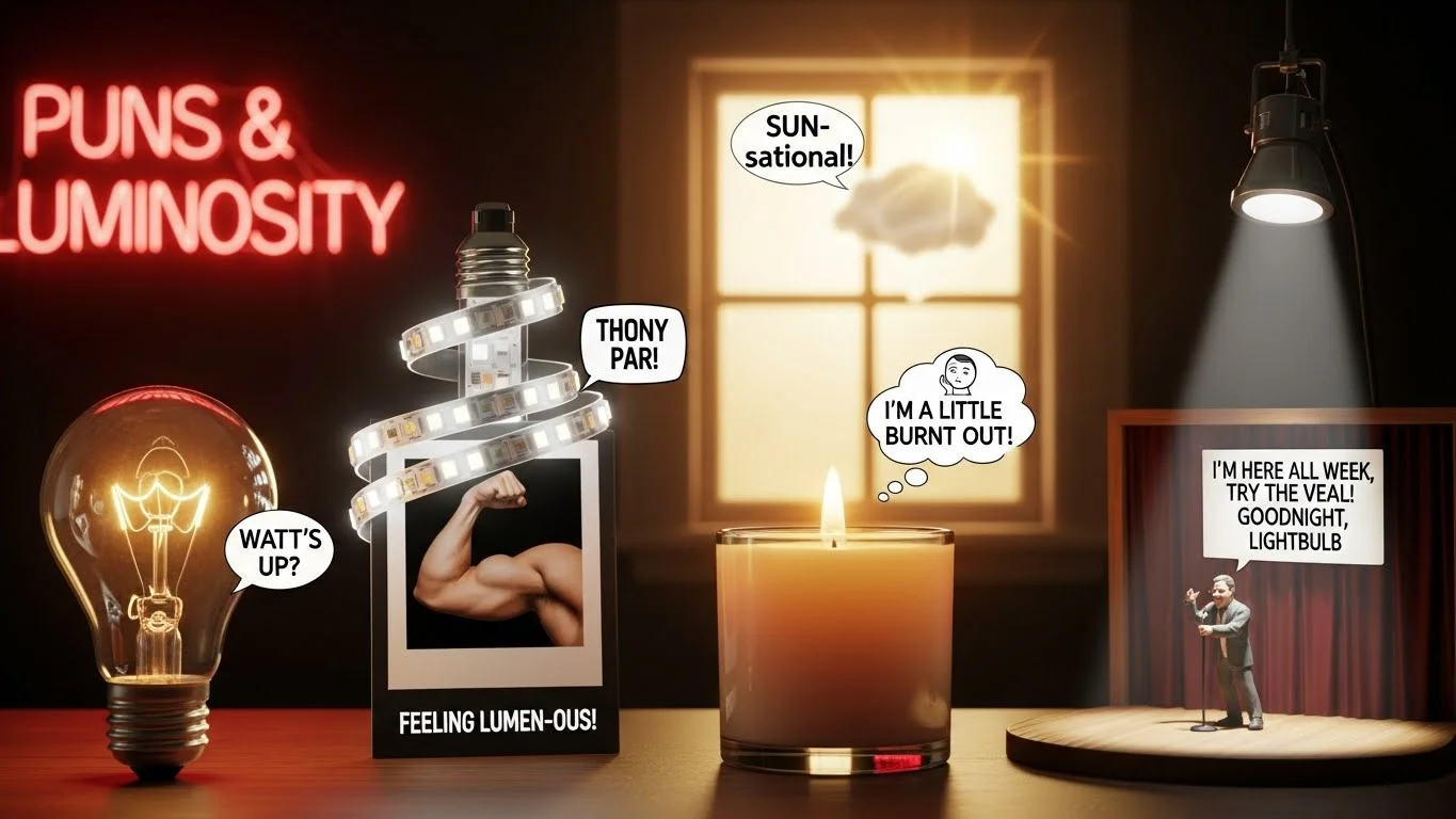 Funny Light Puns for Kids