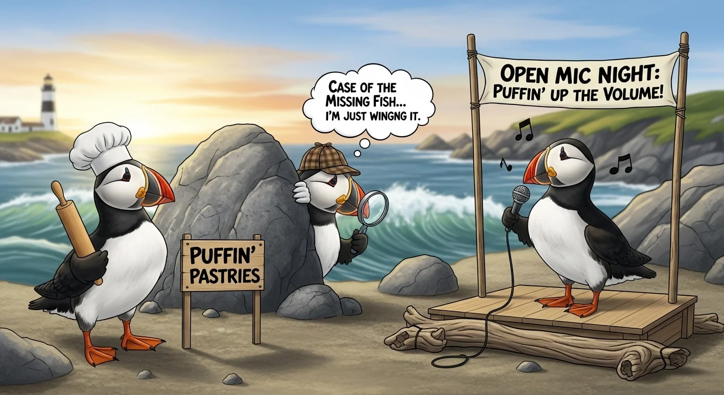 puffin puns