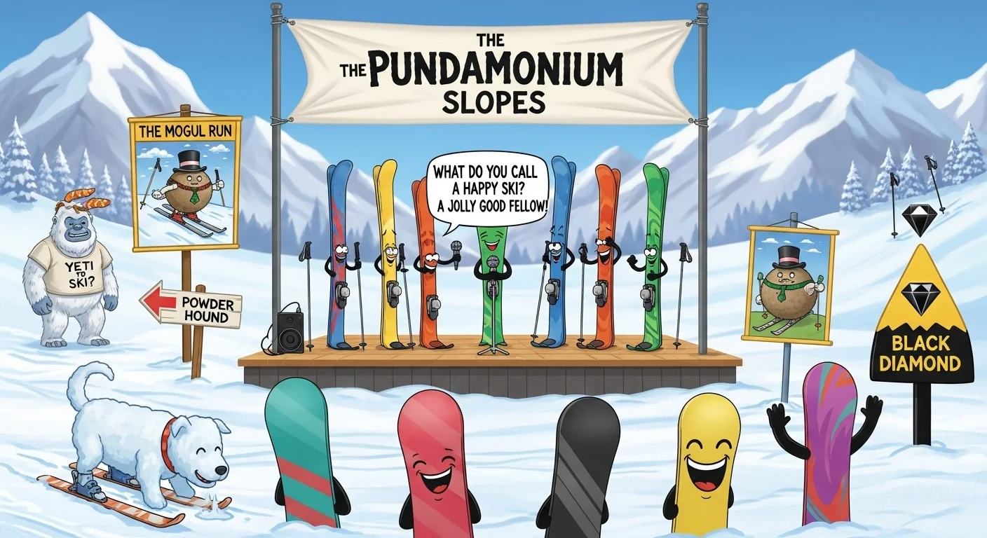 skiing puns