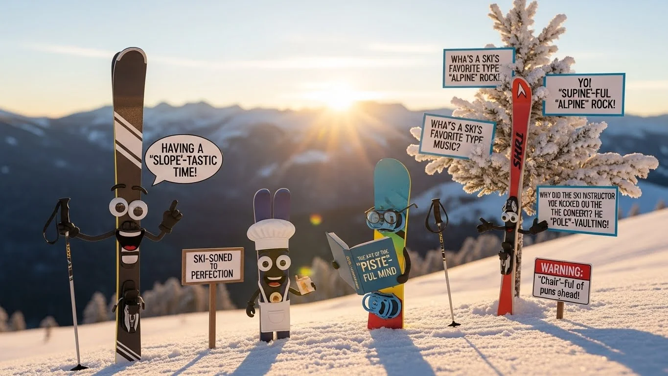 Sweet and Savory Skiing Puns
