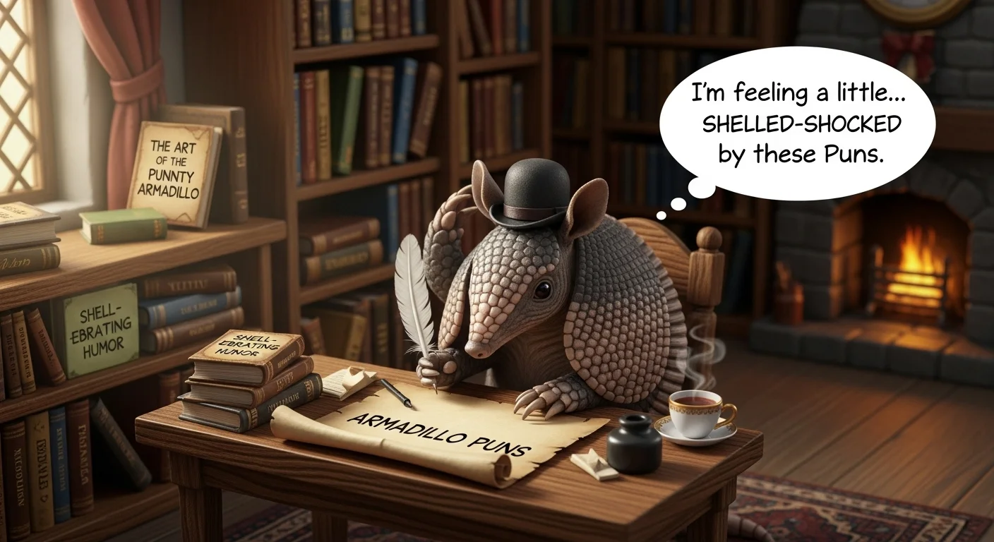 adorable baby armadillo puns