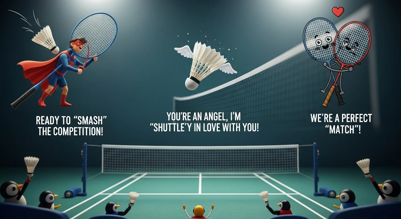 cute badminton puns