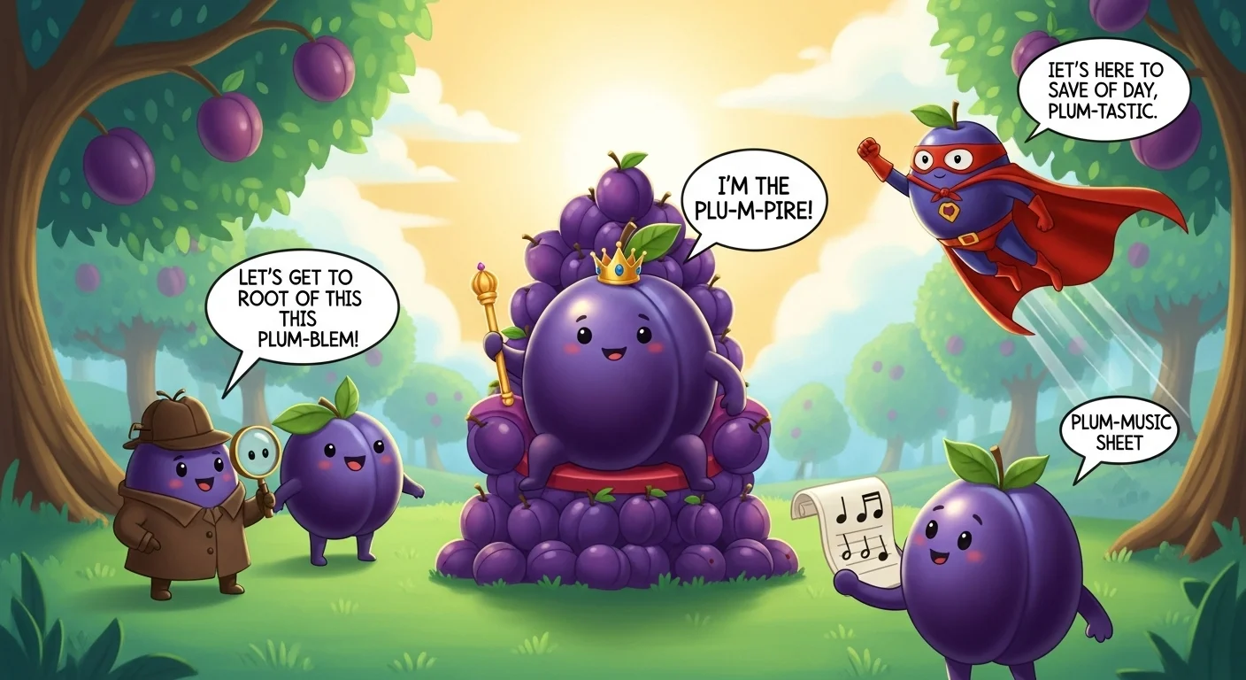 plum puns