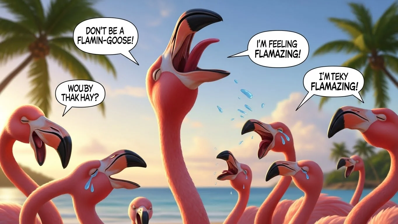 Flamingo Nature & Jungle Puns