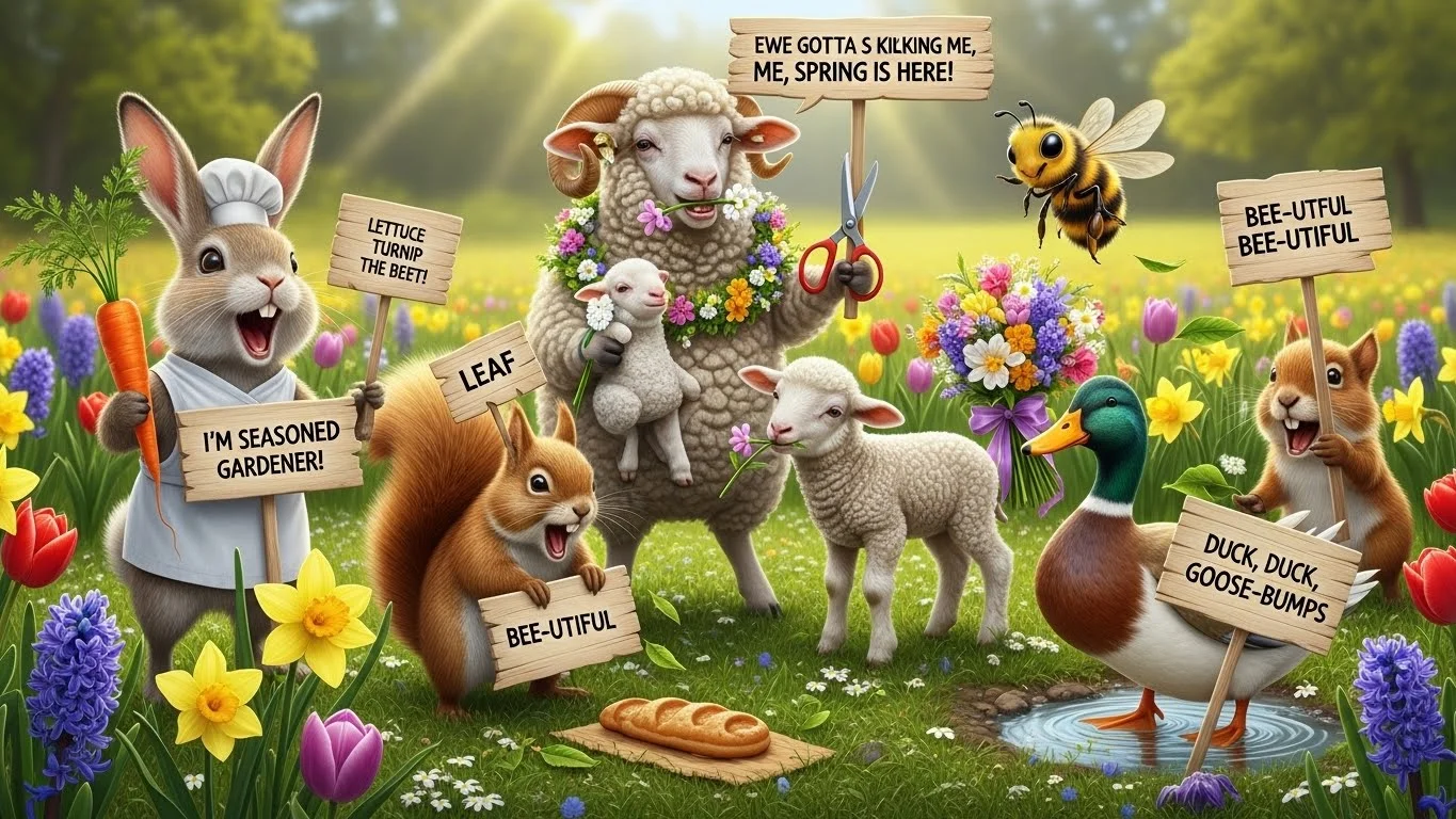 Freshly Sprouted Flower Puns