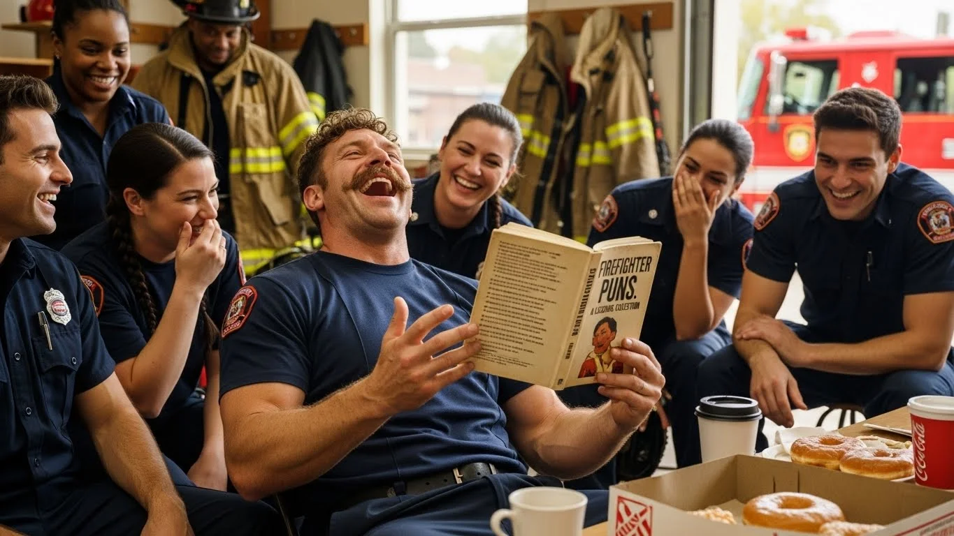 Funny Firefighter One-Liners That Burn Bright