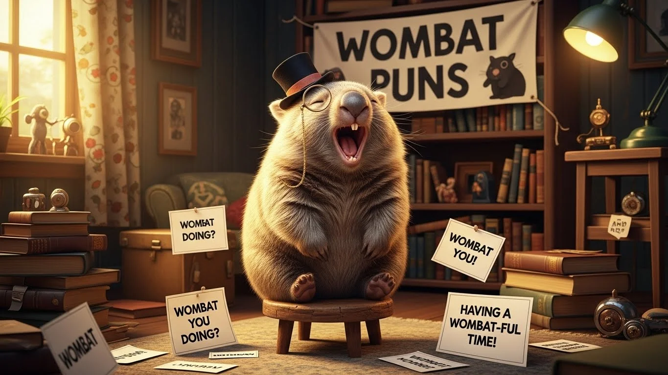 Inspirational Wombat Puns
