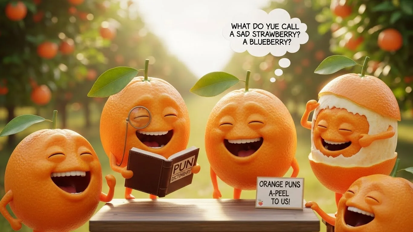 Orange Business & Work Puns