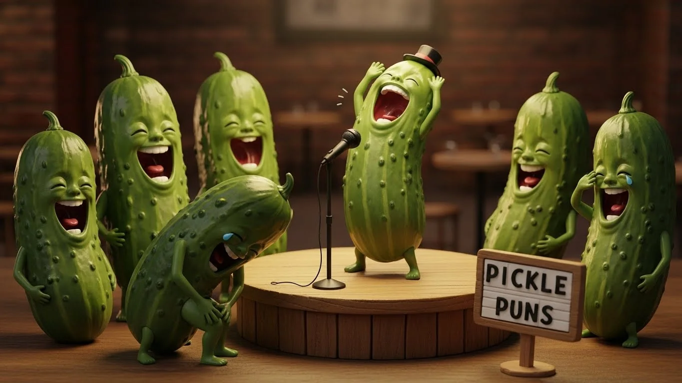 Pickle Drink & Snack Puns