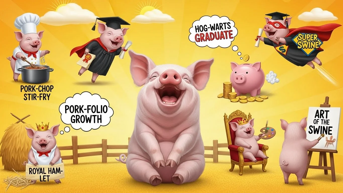 Pig Puns for Foodies