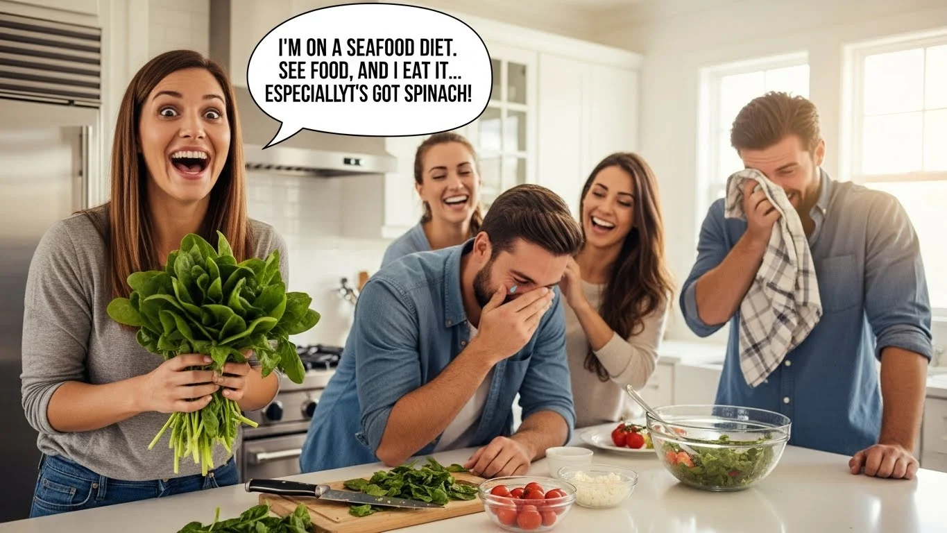 Wholesome Spinach Puns for Kids