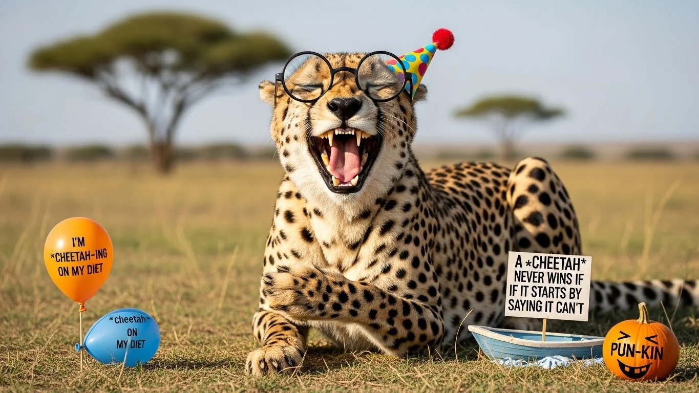 Cheetah Adventure Puns