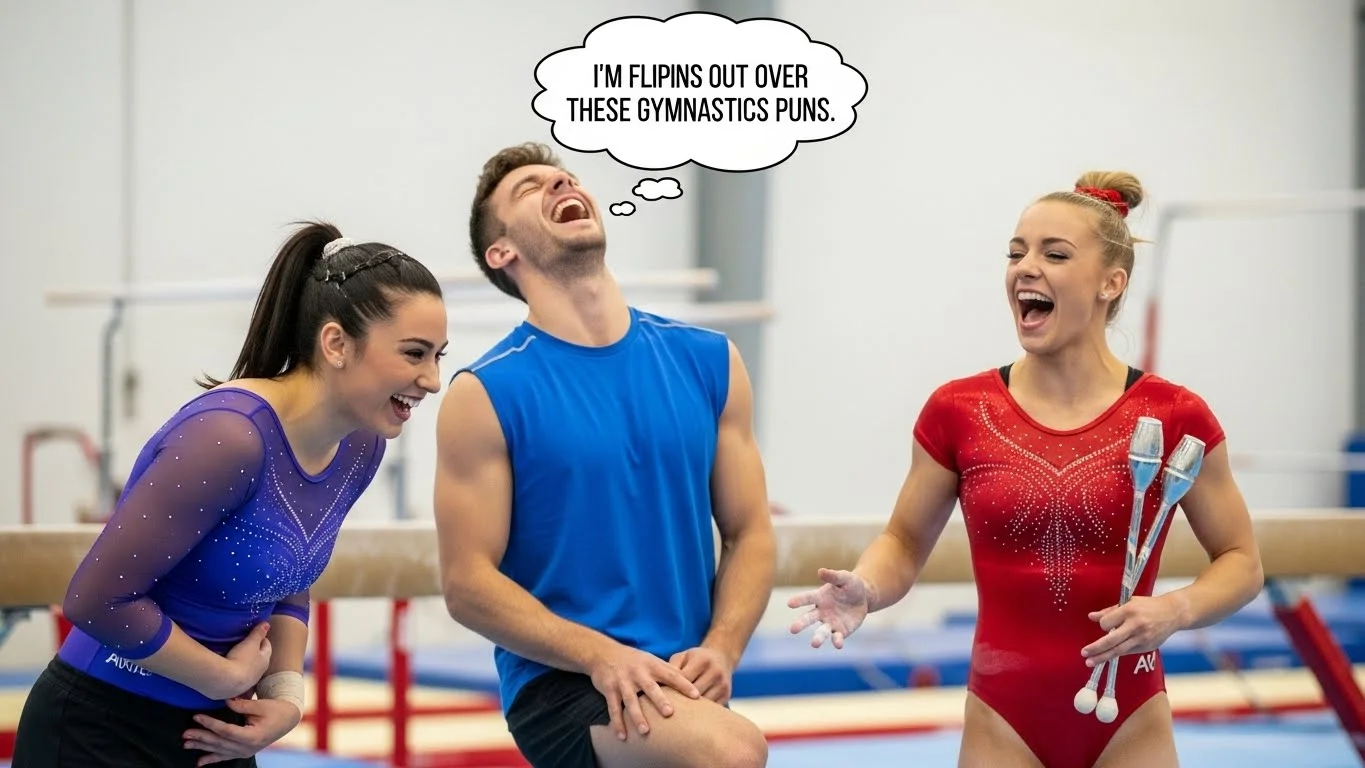 Gymnastics Puns for Social Media Captions