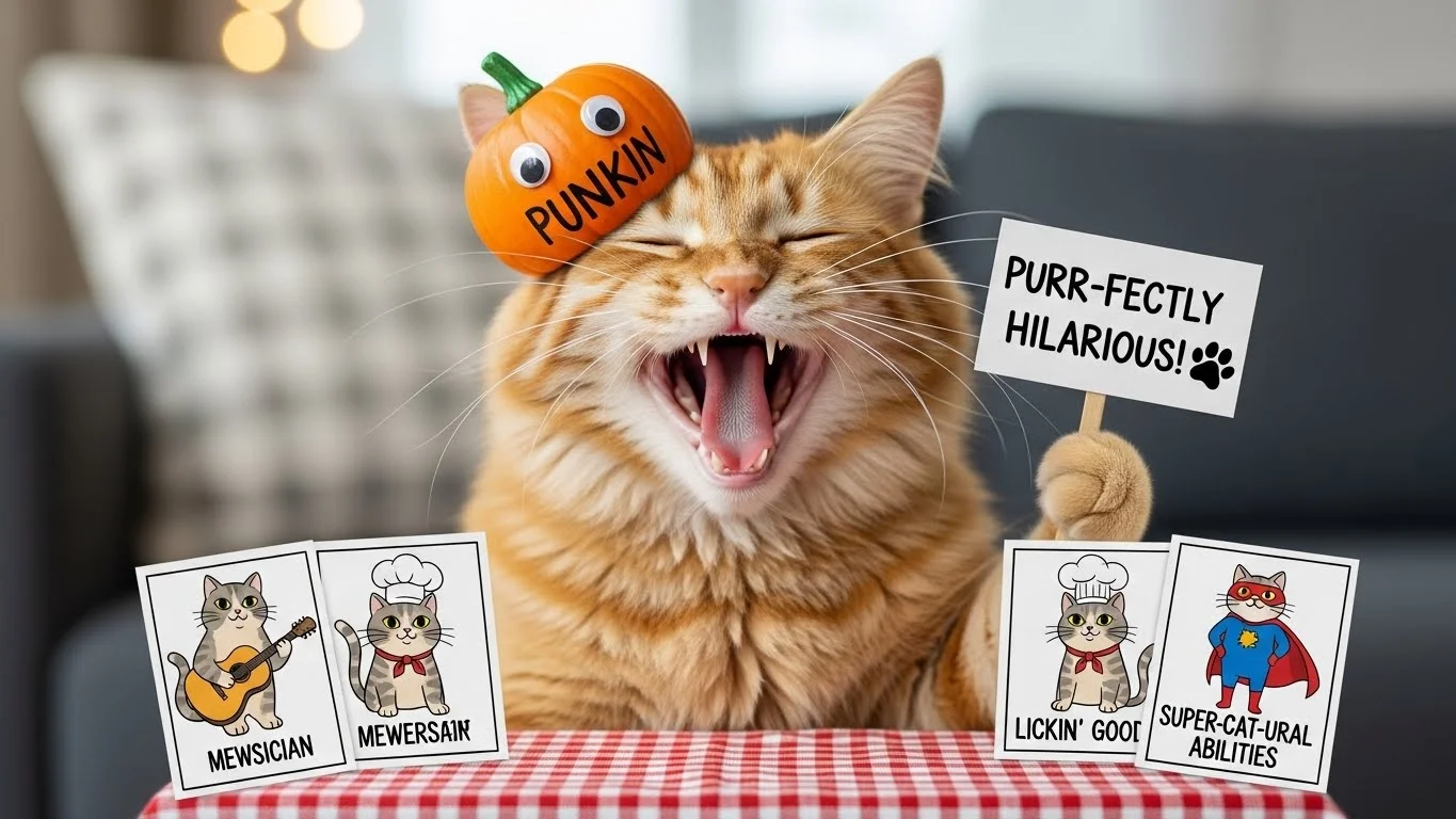 Seasonal Cat Puns