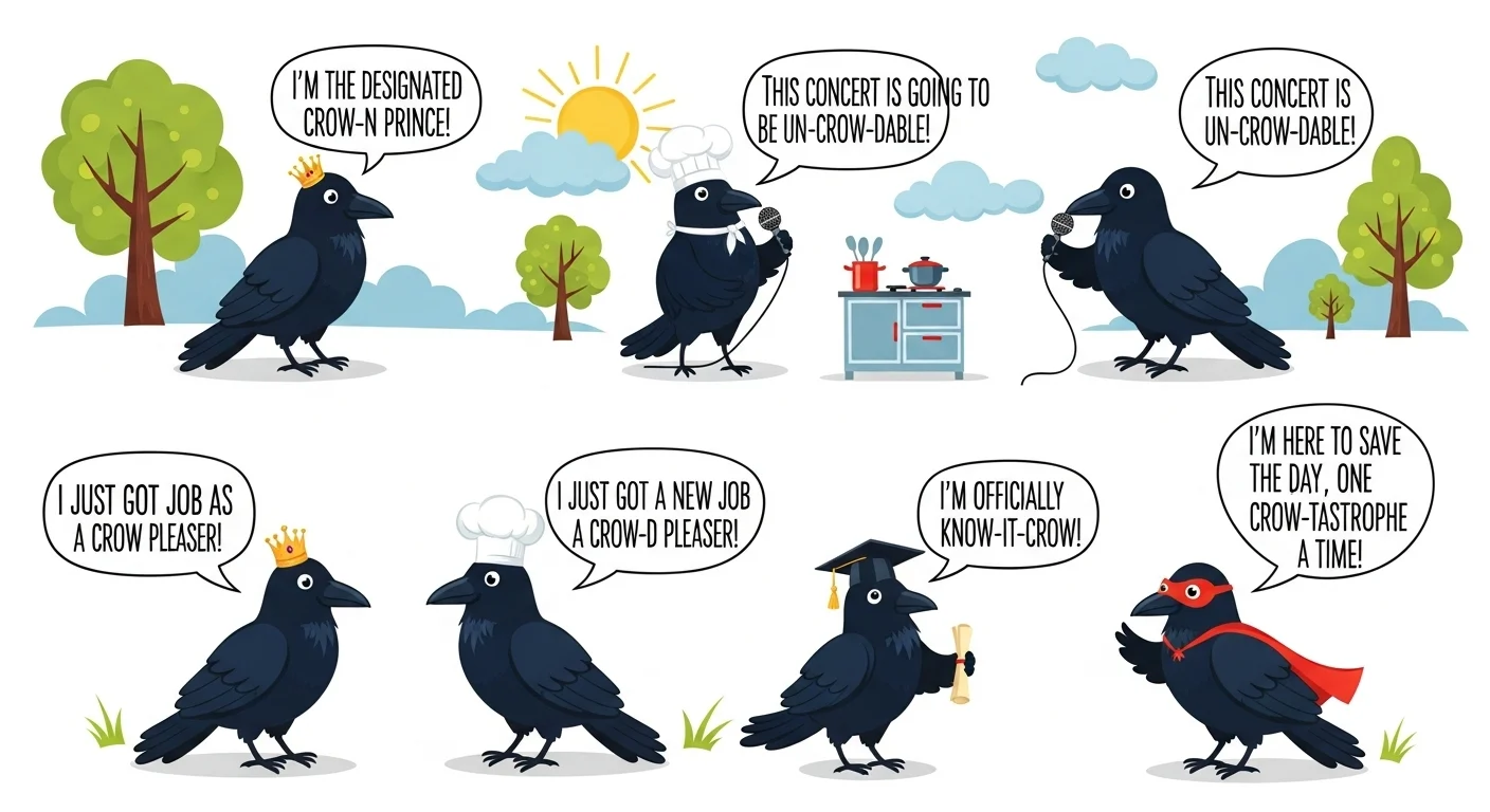 crow puns one liners