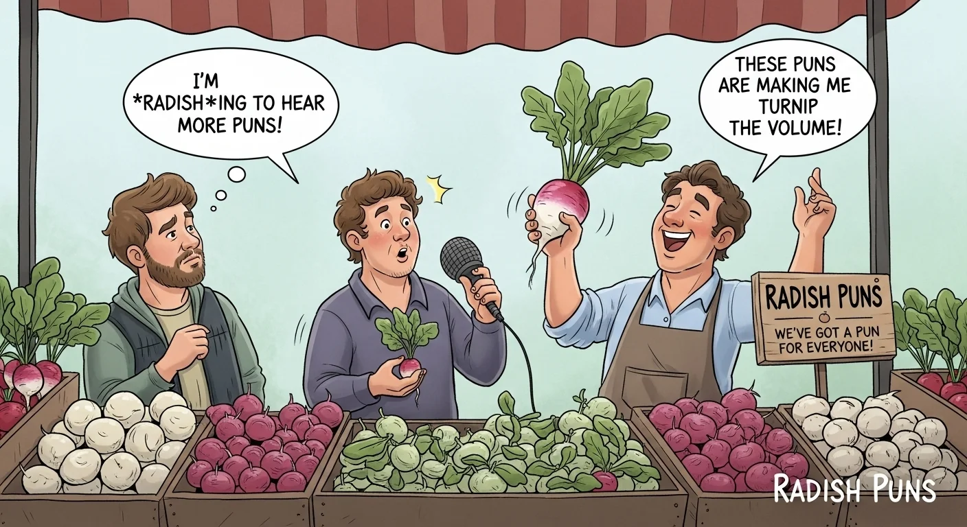 Radish Puns for Health Nuts