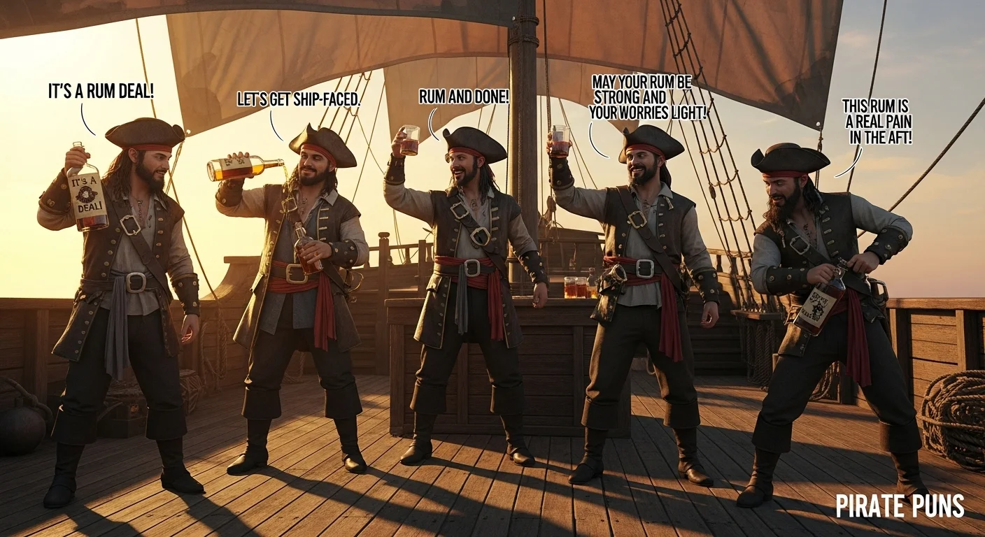Romantic & Cheeky Rum Puns