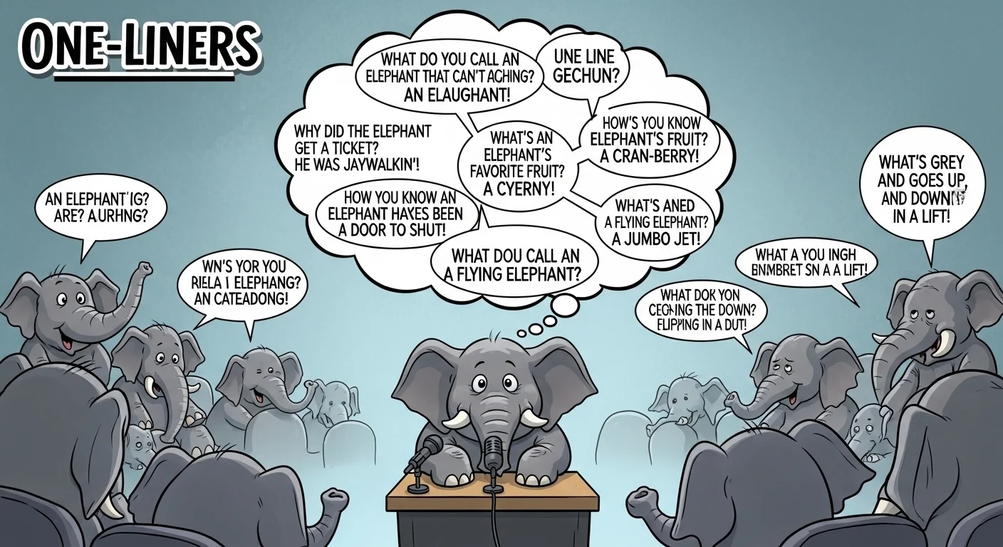 Elephant puns one liners