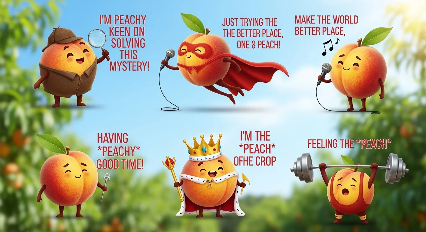 Peach puns one liners