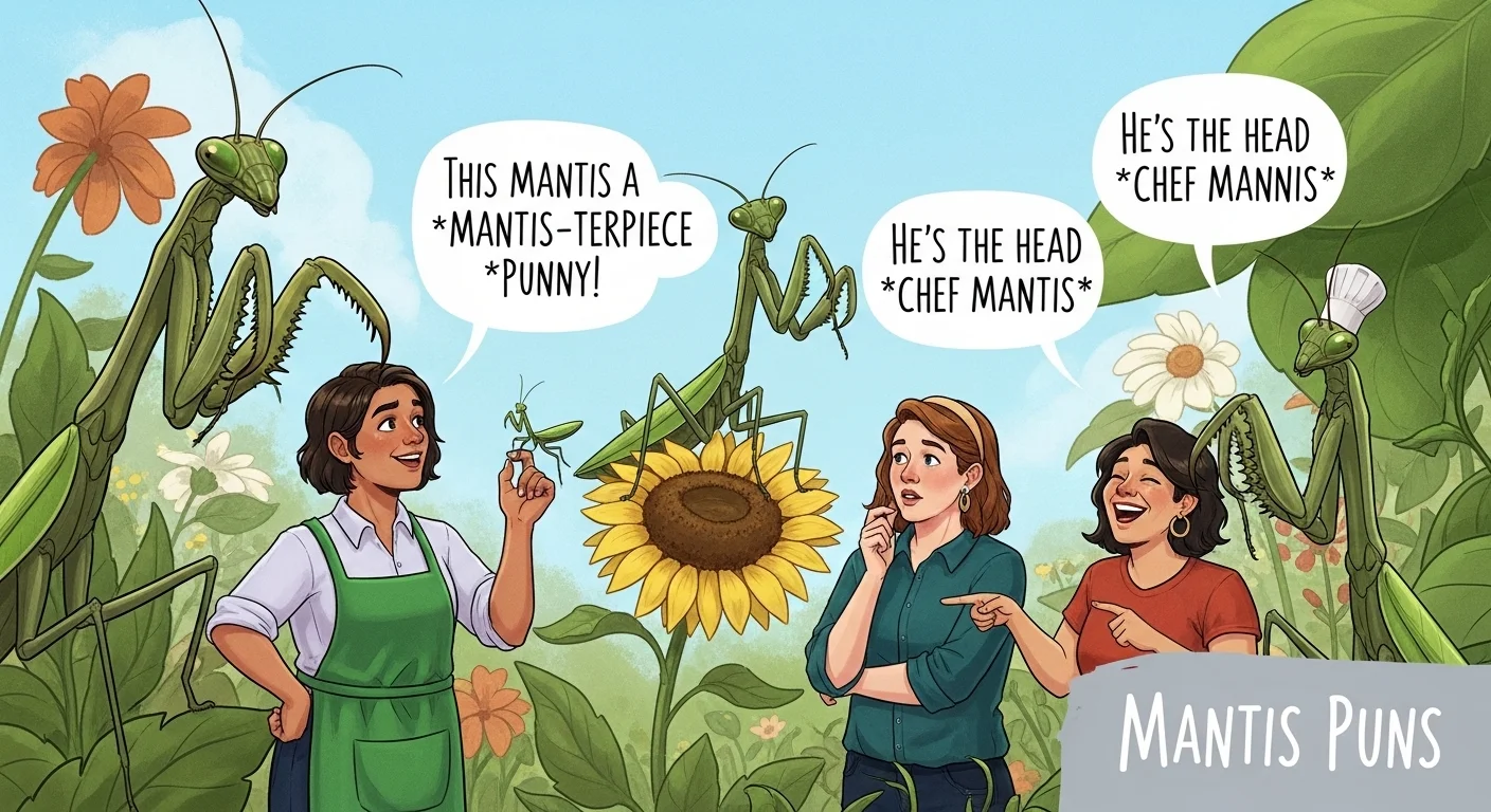 Funny Mantis One-Liners