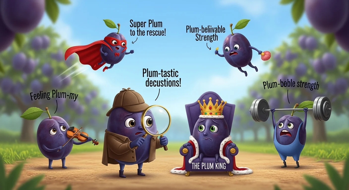 Plum puns one liners