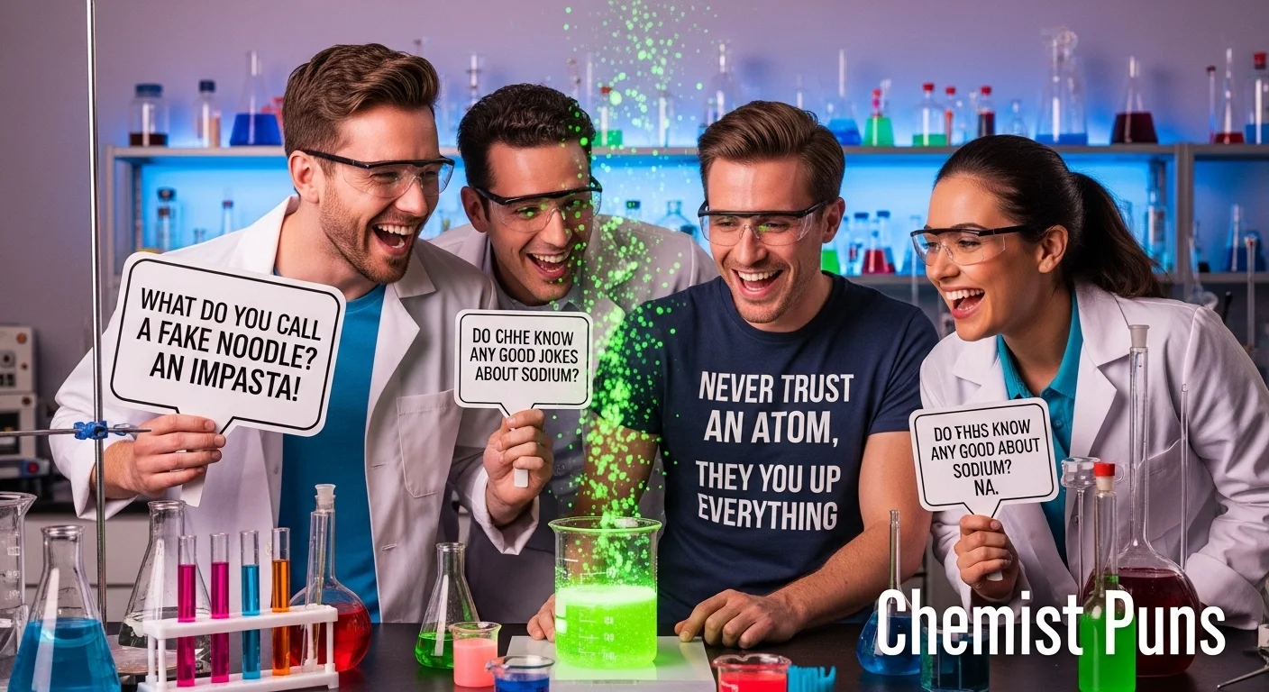 Funny Chemist Market & Shop Puns