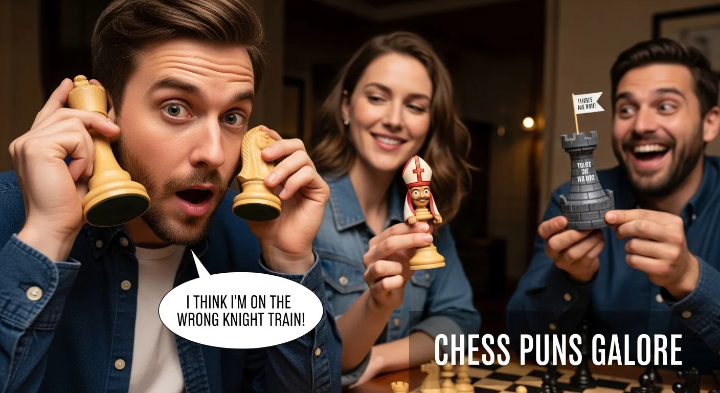 Funny Chess Market & Shop Puns