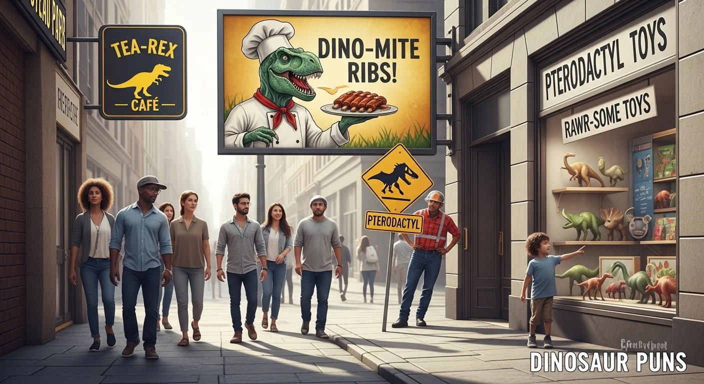 Foodie Dinosaur Puns