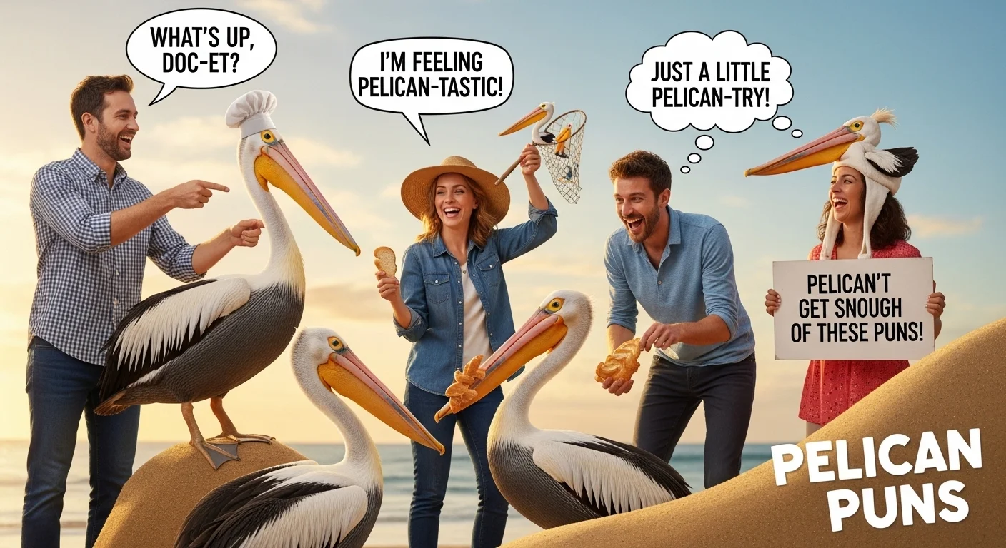 Ocean-Inspired Pelican Puns
