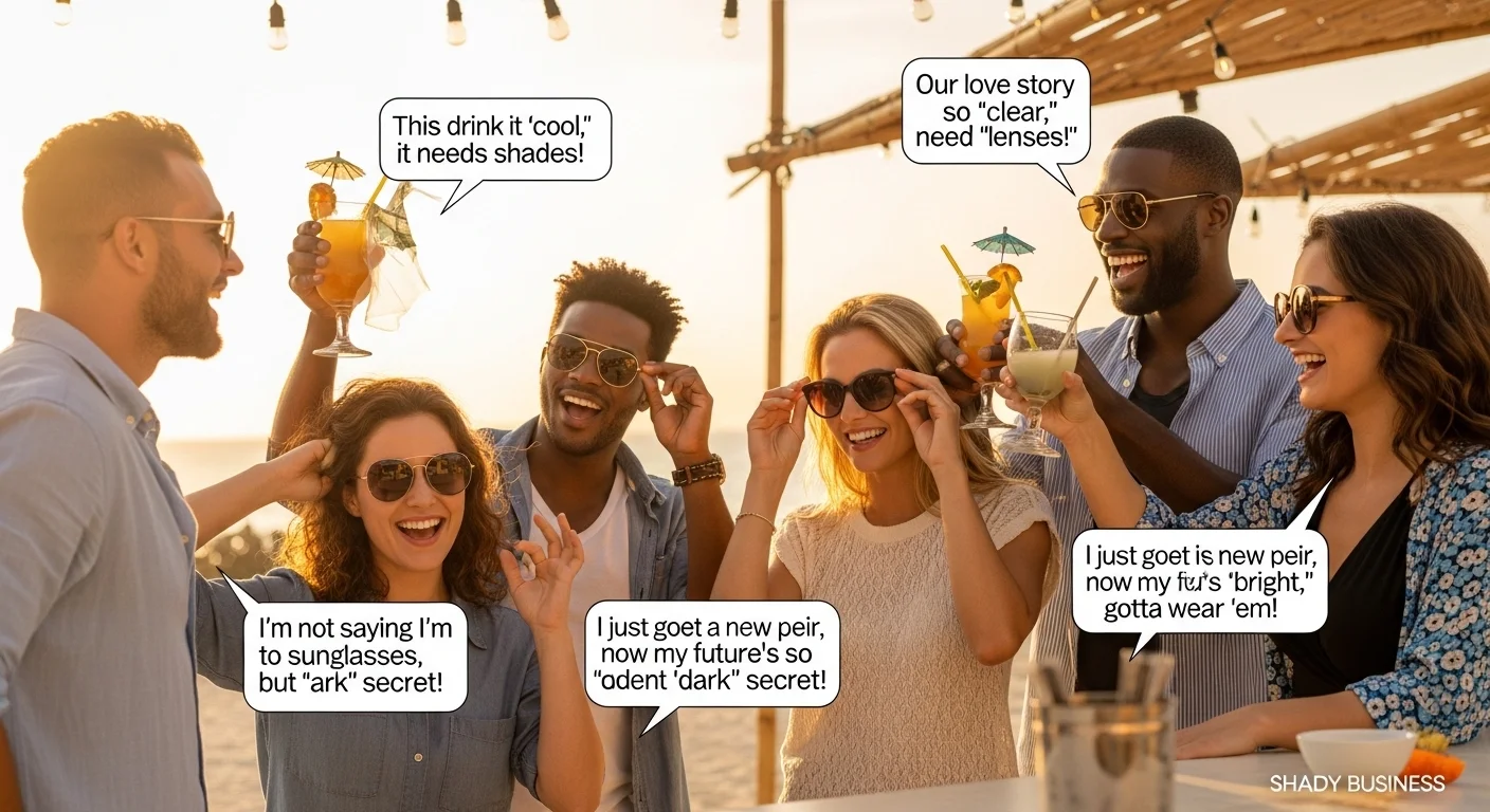 Sunglass Puns About Parties