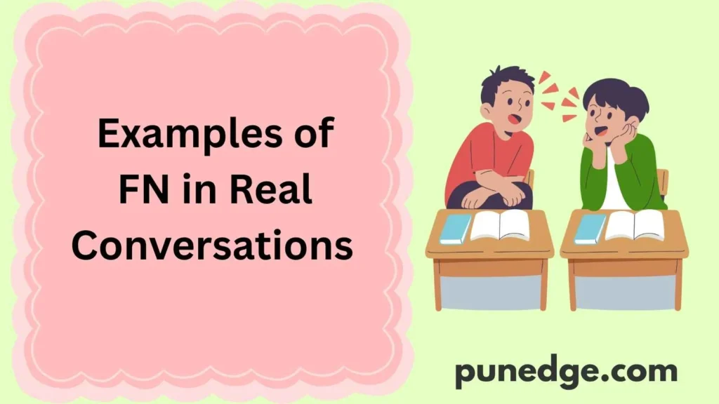 Examples of FN in Real Conversations 