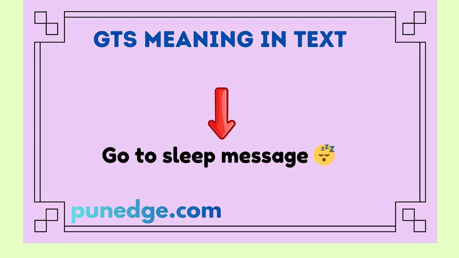 GTS Meaning in Text