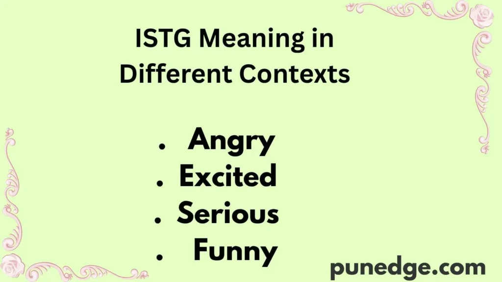 ISTG Meaning in Different Contexts