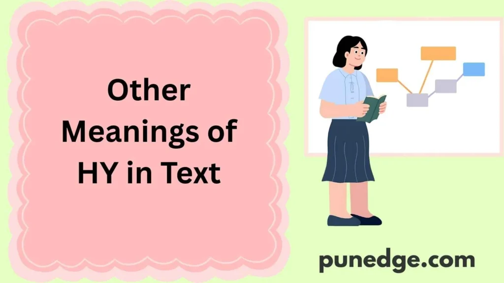 Other Meanings of HY in Text
