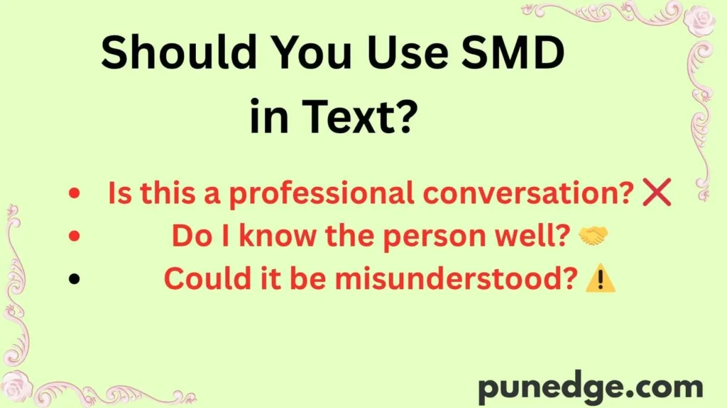 Should You Use SMD in Text?