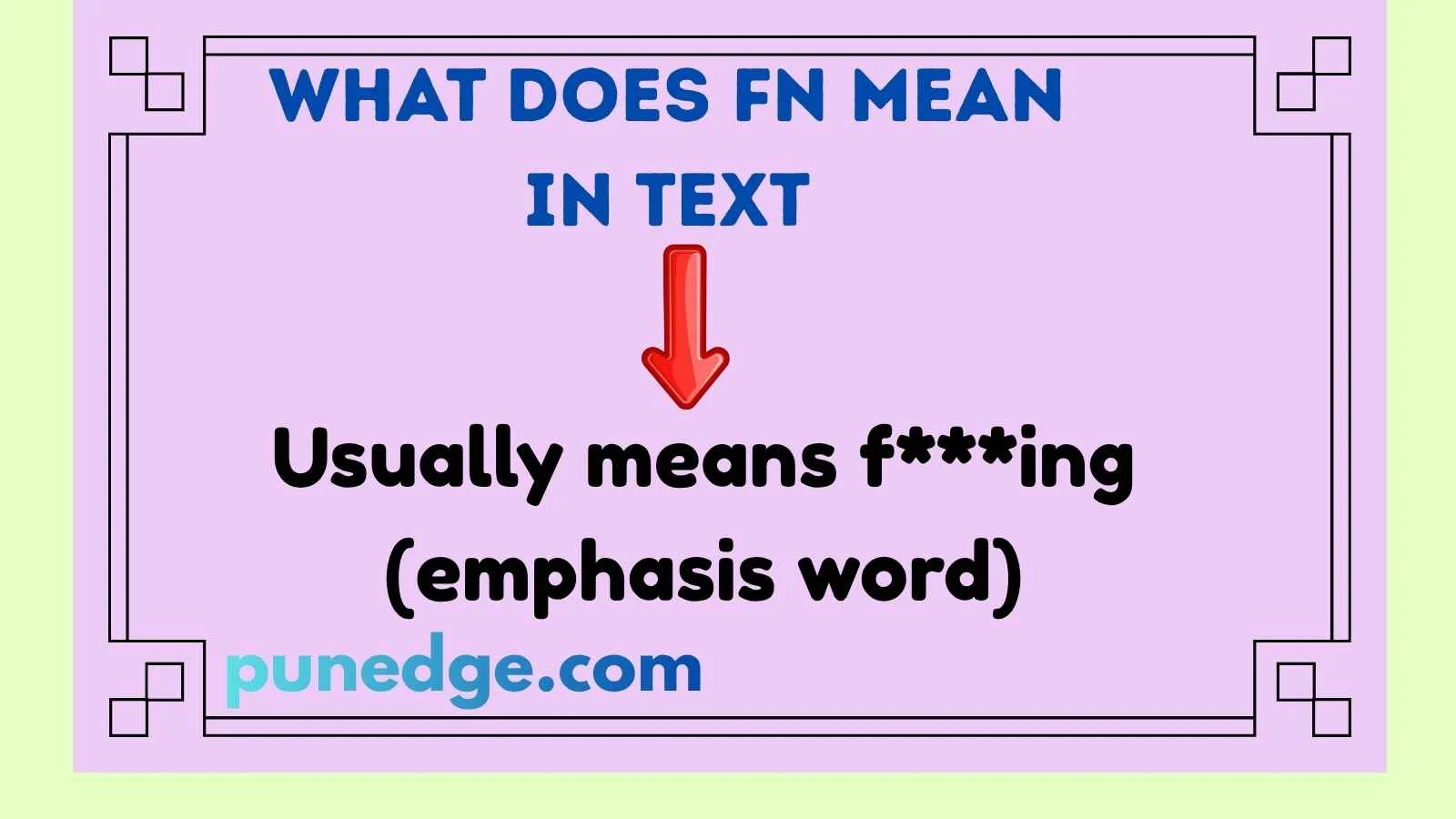 What Does FN Mean in Text