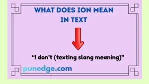What Does Ion Mean In Text