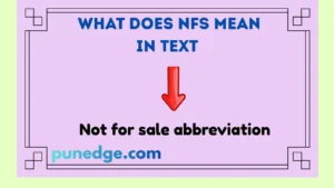 What Does NFS Mean In Text