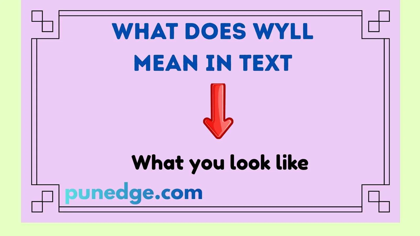 What Does WYLL Mean In Text