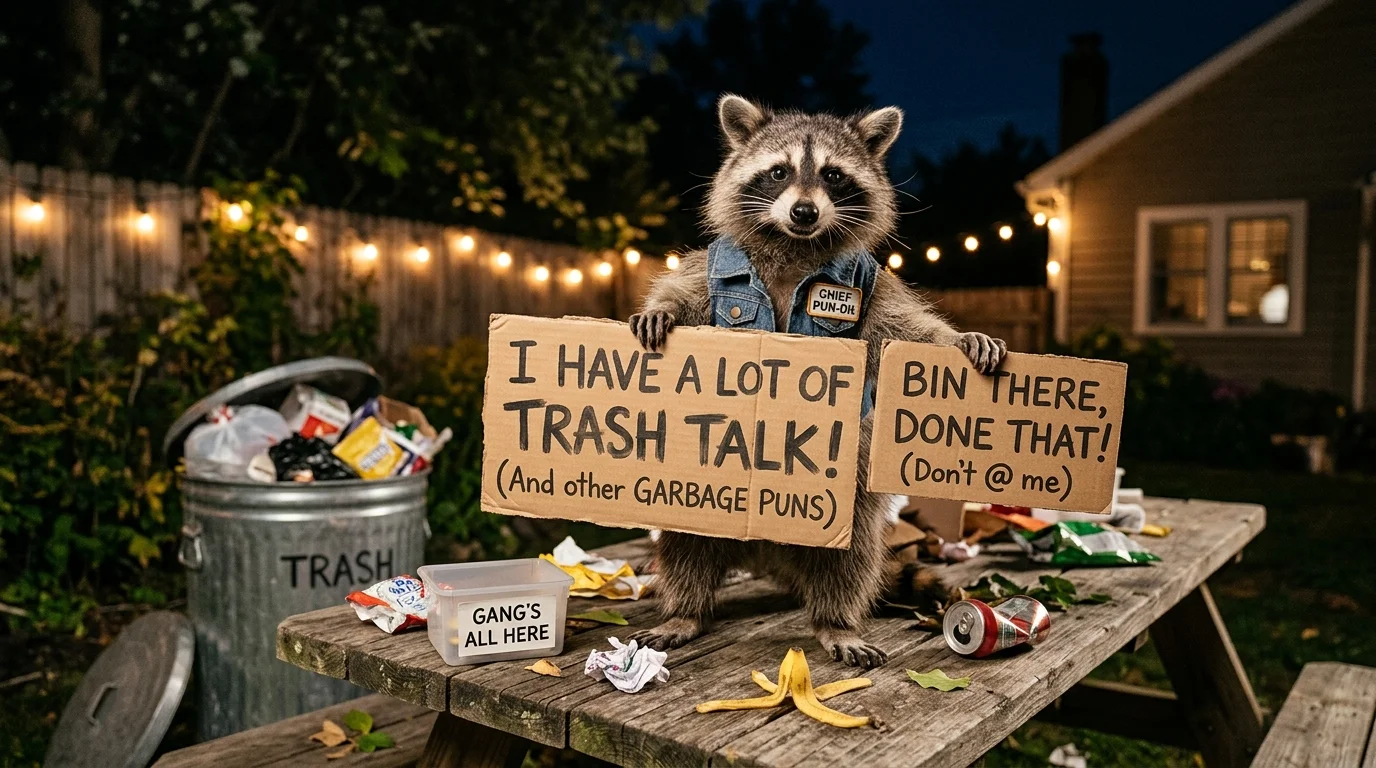 Cute Raccoon Pun
