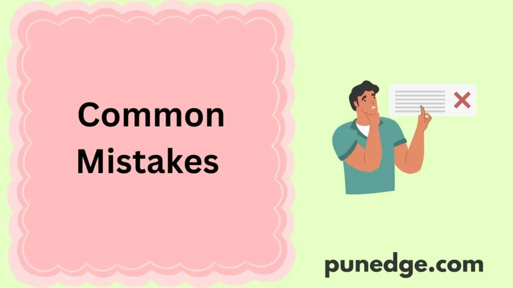 Common Mistakes 