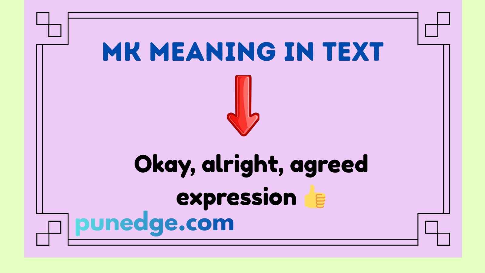 MK Meaning in Text