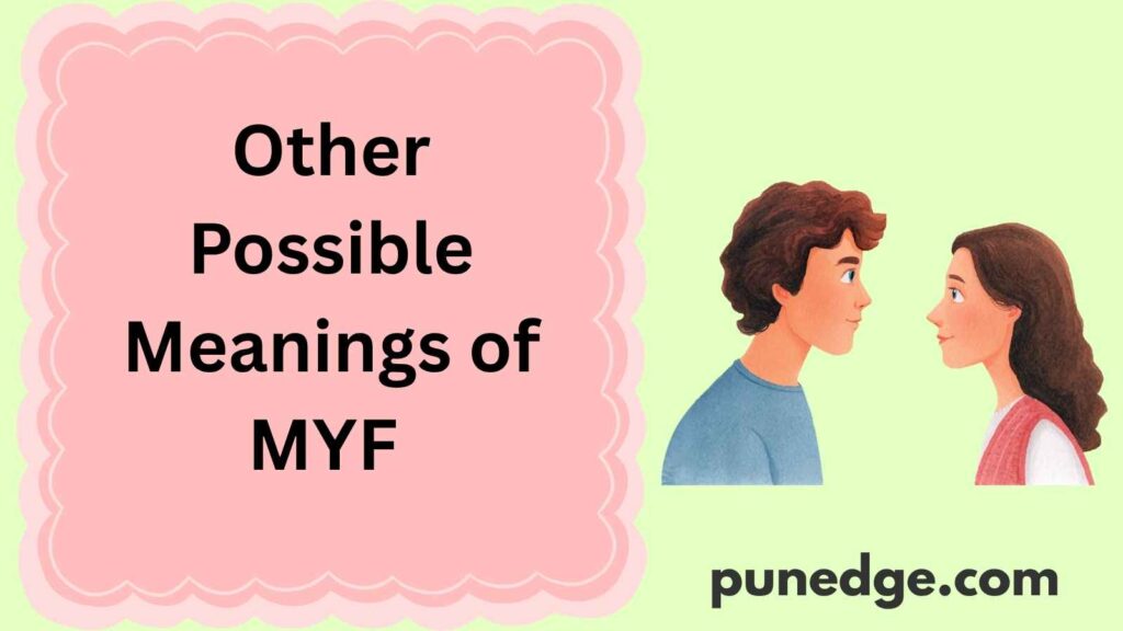 Other Possible Meanings of MYF 