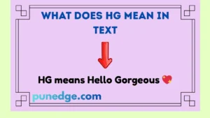 What Does HG Mean in Text
